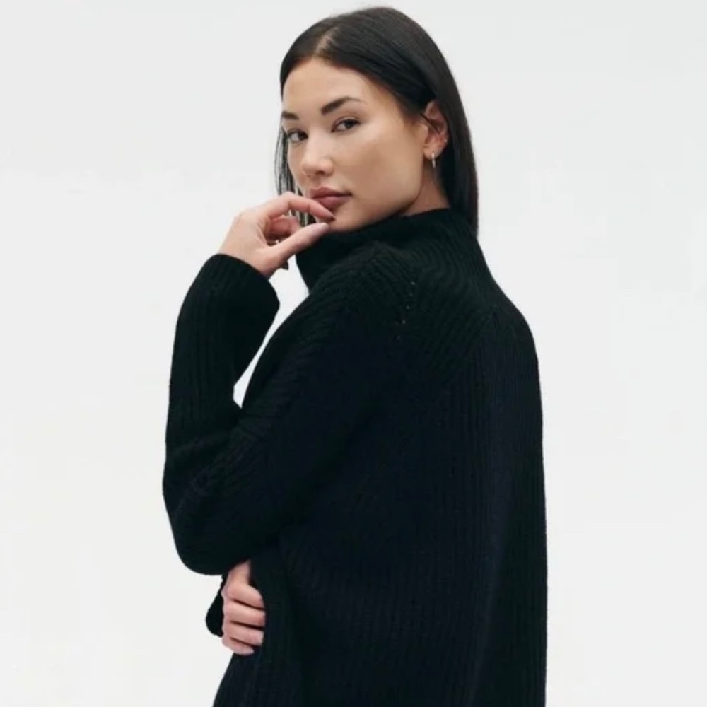 NAADAM Black Cashmere Merino Wool Sweater S